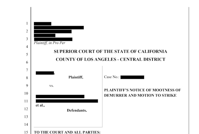 draft your court documents as paralegal